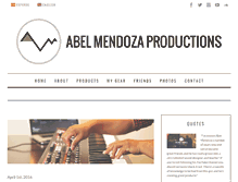 Tablet Screenshot of abelmendozaproductions.com